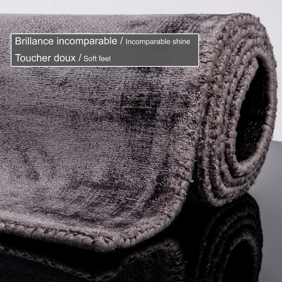 Tapis en viscose brillant tissé main - Star