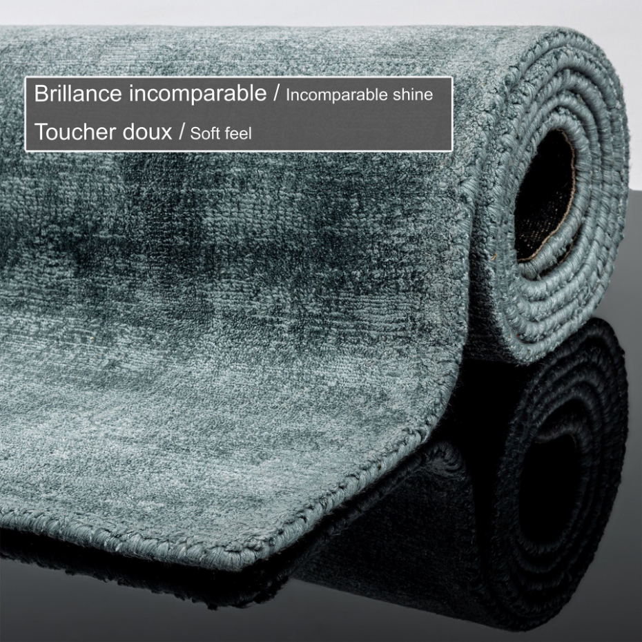 Tapis en viscose brillant tissé main - Star