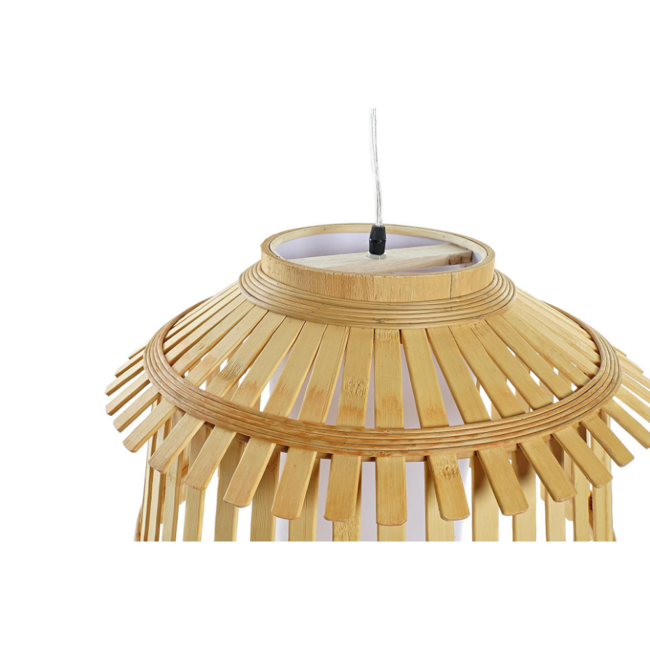 Suspension bambou et polyester - 43x43x29cm