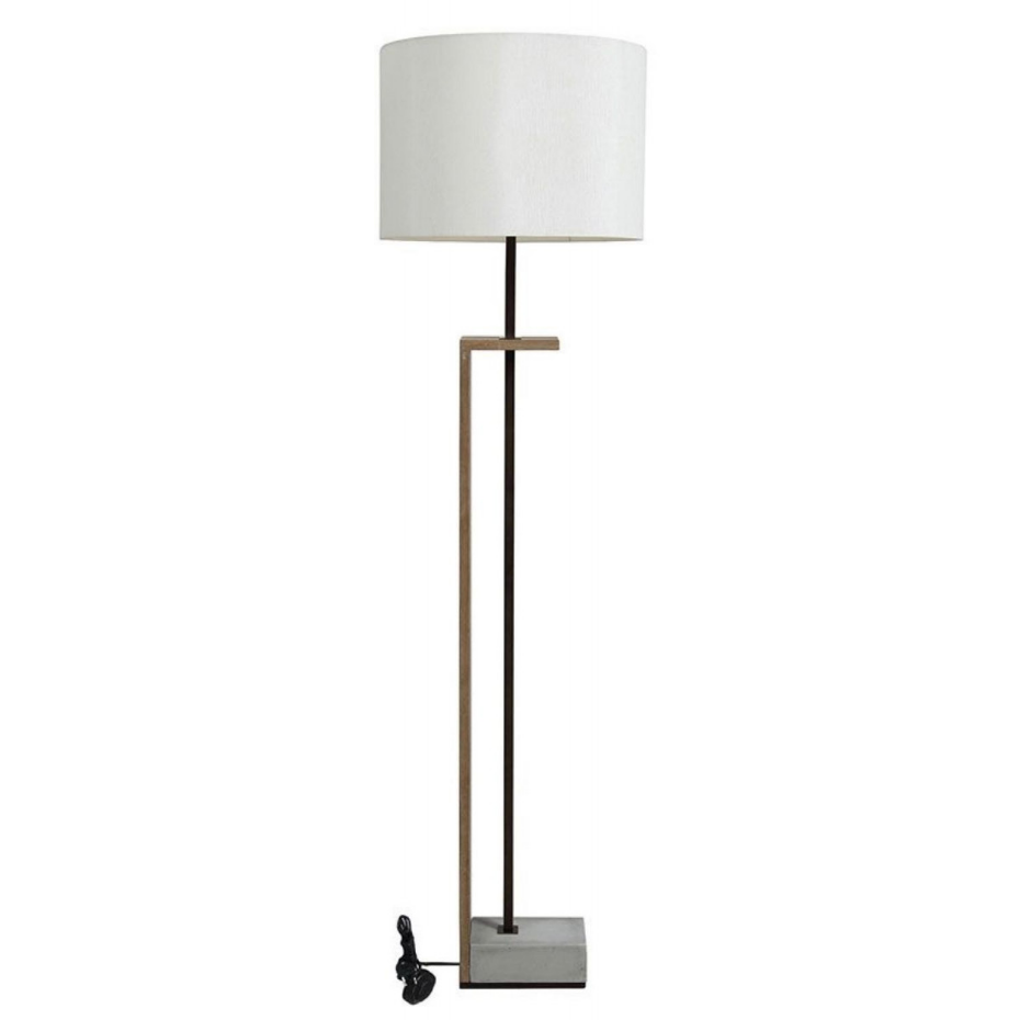 Lampadaire bois et béton - CHIC