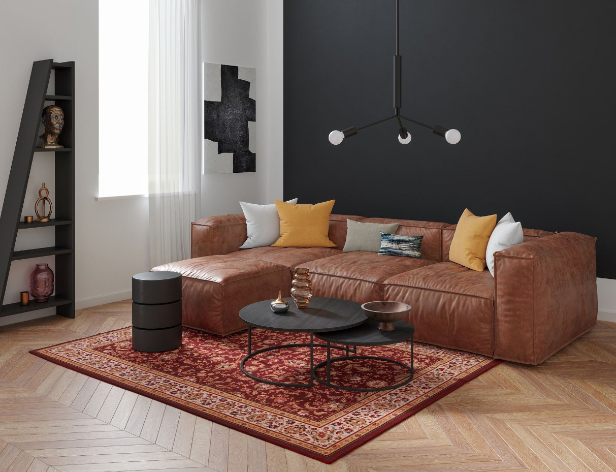 Tapis tissé au design floral oriental - Dolna