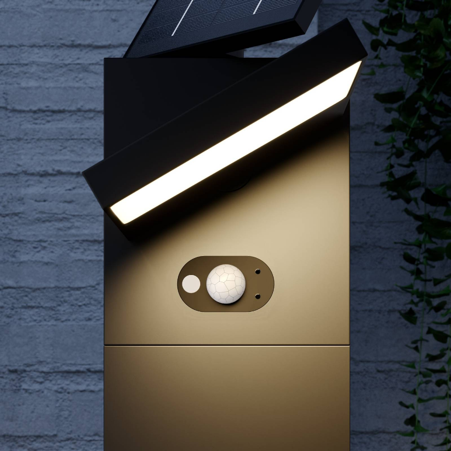 Lampe solaire en aluminium moderneLED
