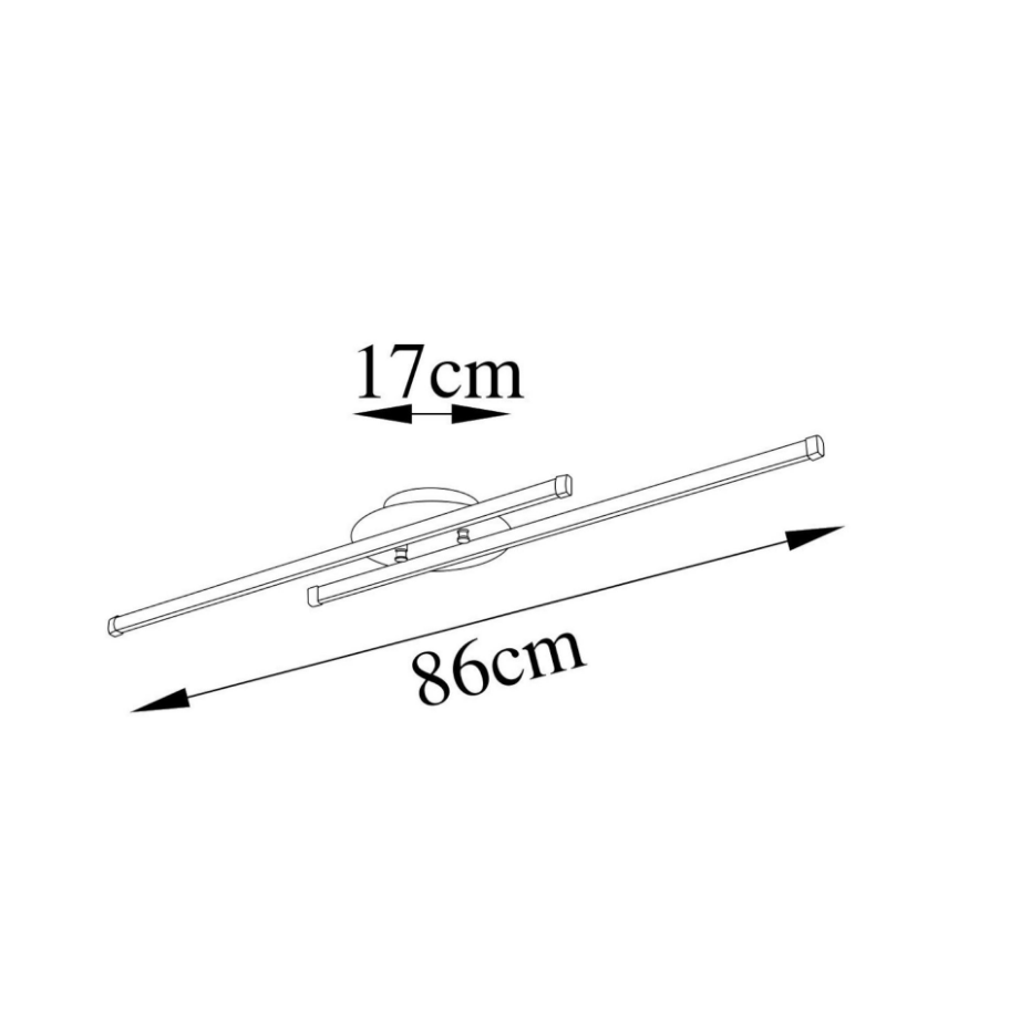 Plafonnier design 2 barres LED VIESTE