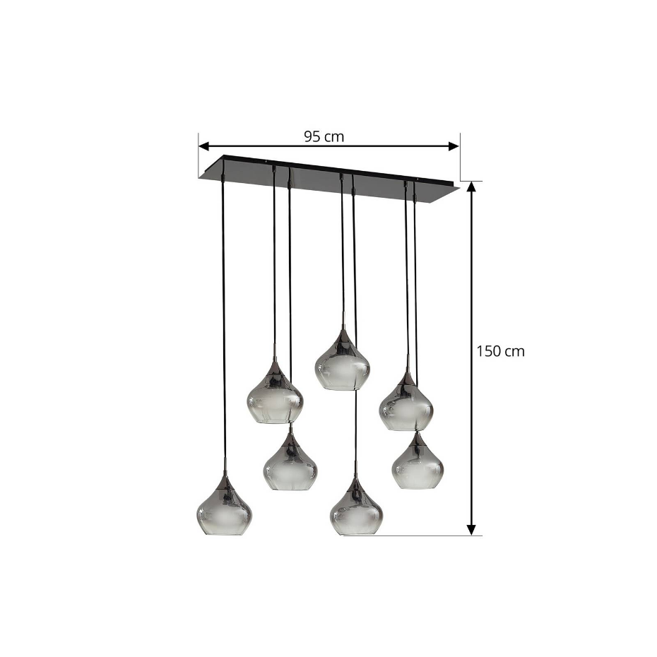Suspension en verre moderne, Jarven