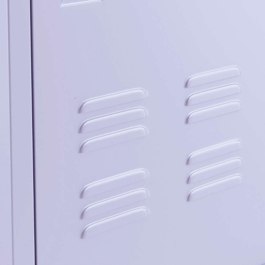 Armoire basse 2 portes en métal acier, Hiba