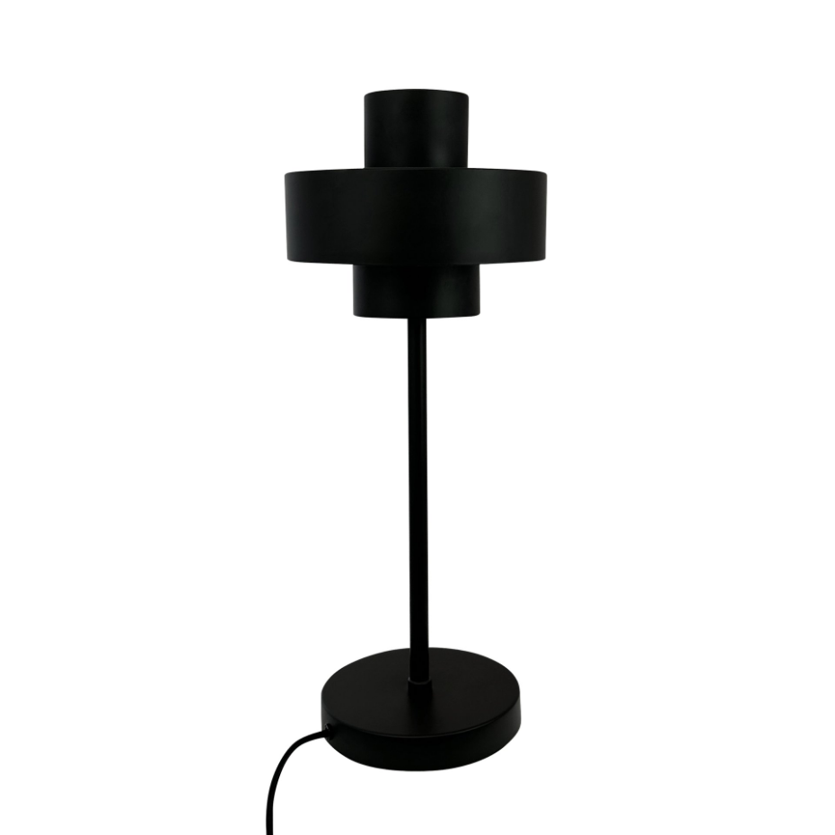 Lampe à poser en métal noir STOKE