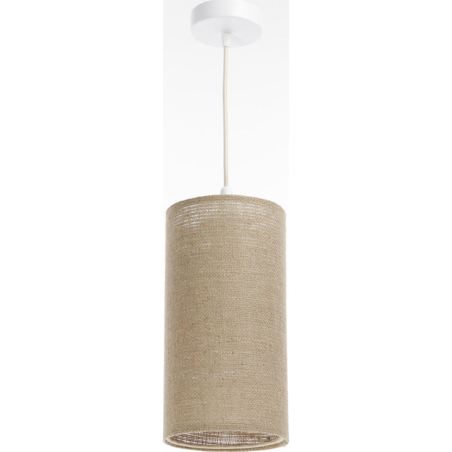 Suspension en lin rond Boho Elegant