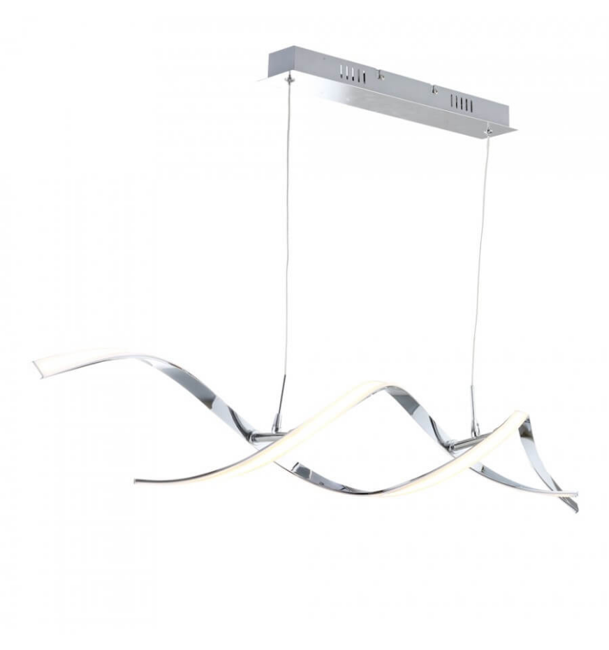 Grande suspension LED avec barres ondulées - GALBA