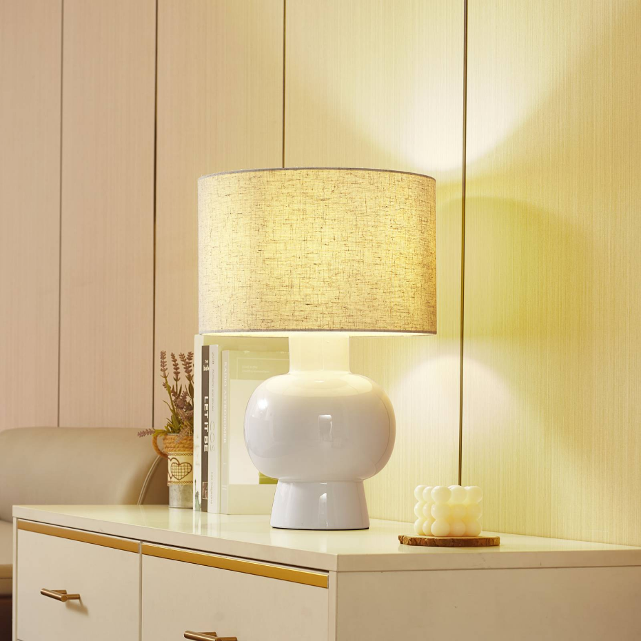 Lampe à poser en textile scandinave, Arved