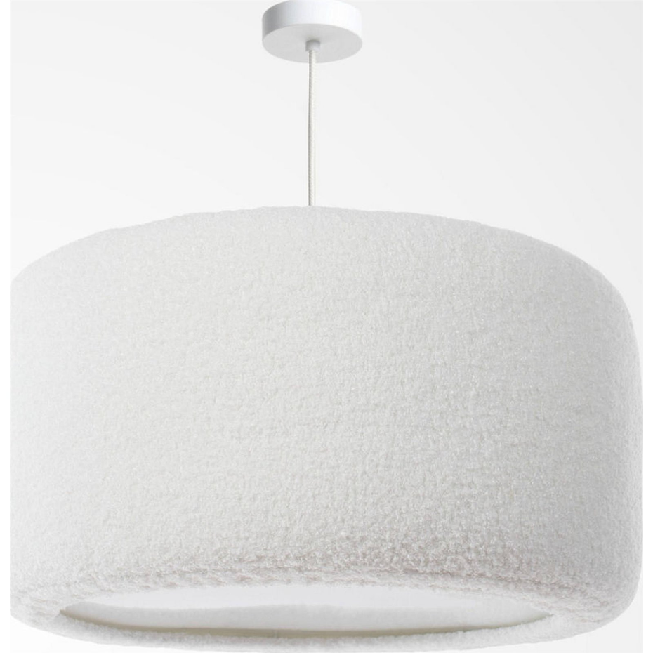 Suspension ronde en tissu peluche chambre enfant Cloud