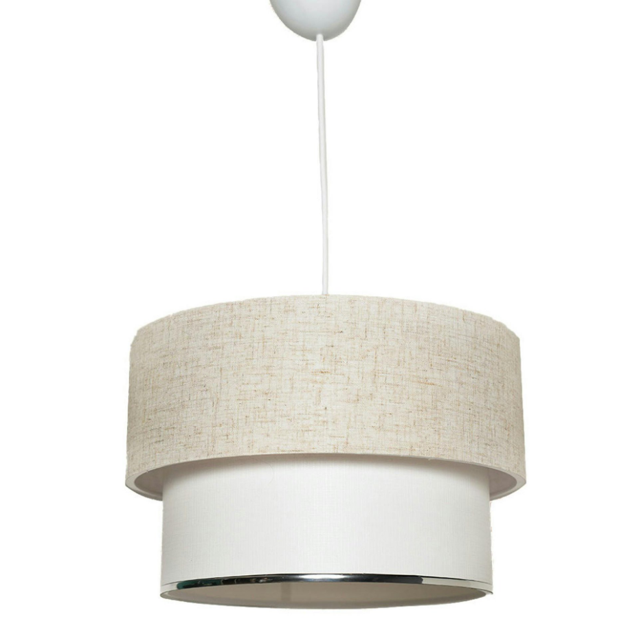 Suspension moderne - abat-jour en tissu ZURICH