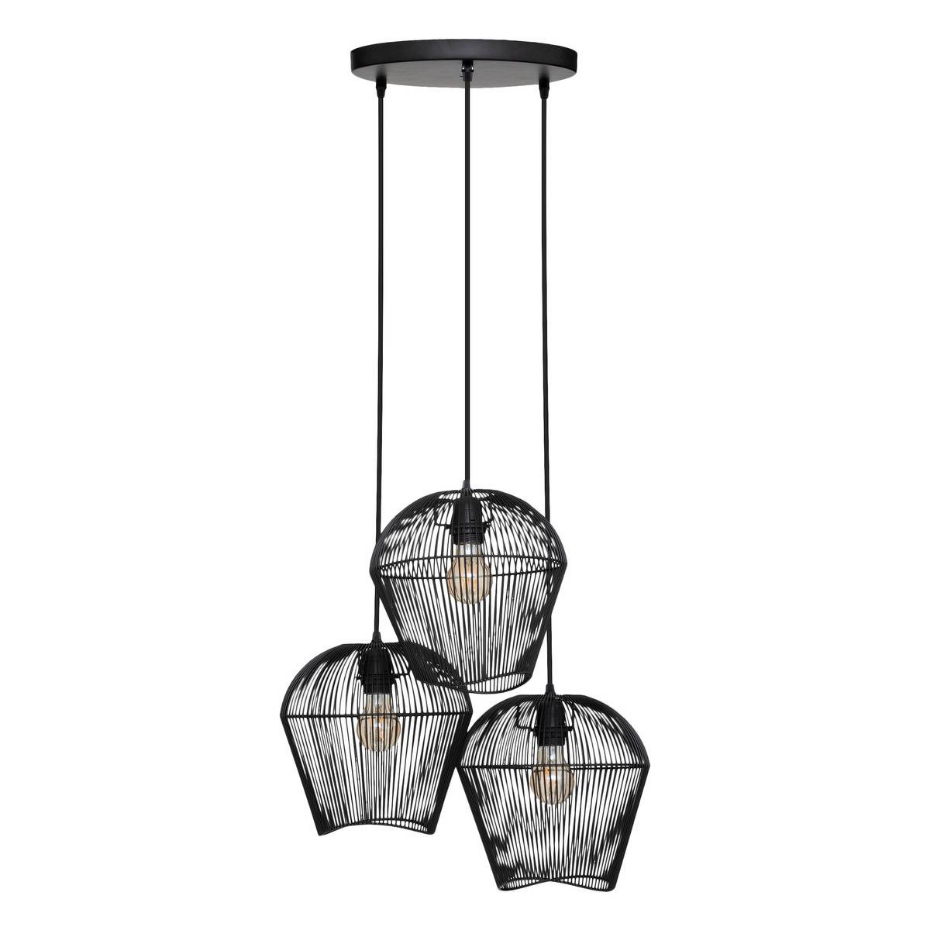Suspension triple métal filaire JENA