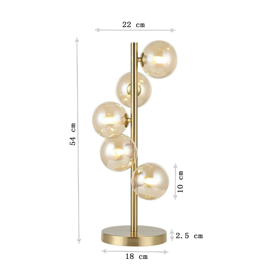 Lampe en verre et acier, SCALA BALLS