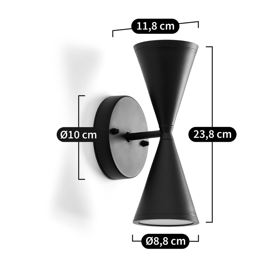Applique extérieure double en métal, Bisbille