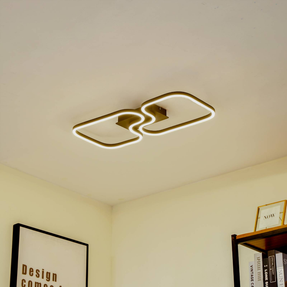 Plafonnier en aluminium moderneLED, Amiya