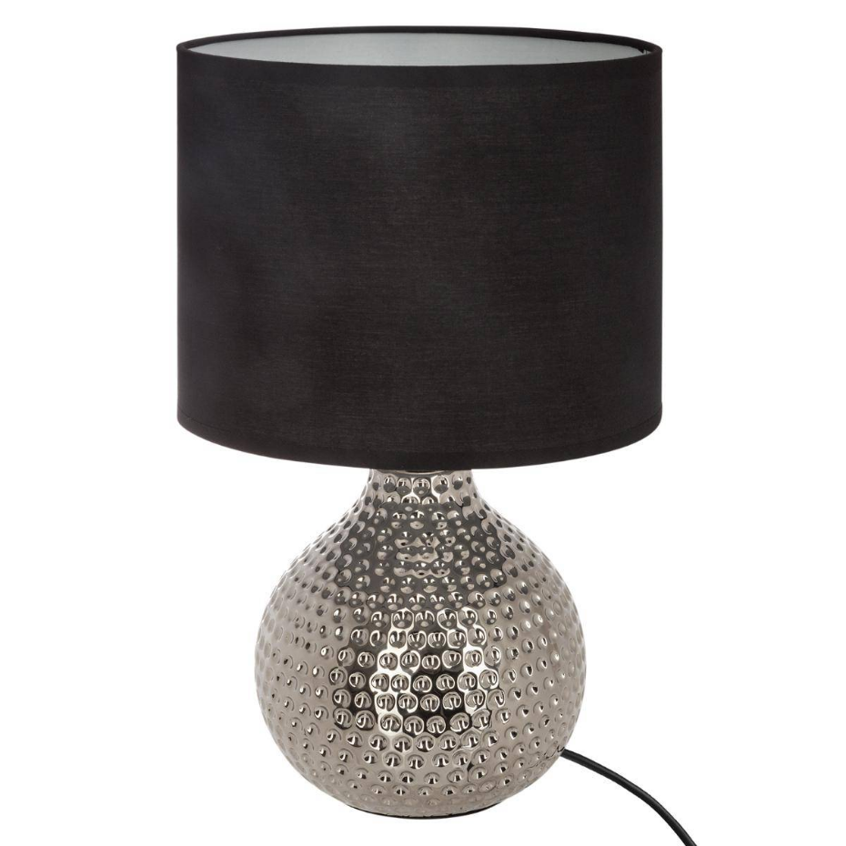 Lampe céramique texturée et tissu MOZO