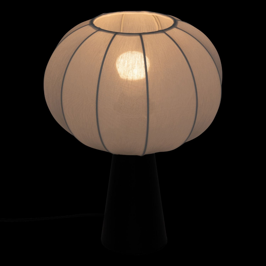 Lampe à poser en métal et coton TOBIE