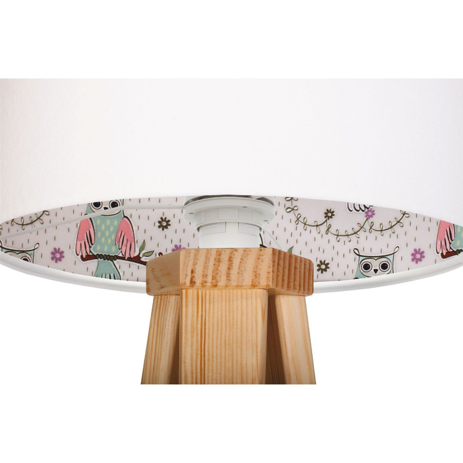 Lampe de chevet en bois avec intérieur décoratif Kids