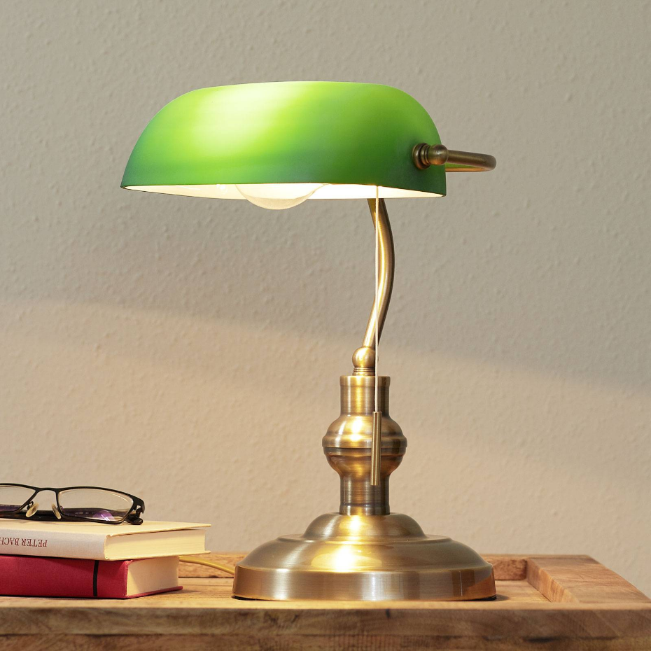 Lampe à poser en métal antique, Milenka