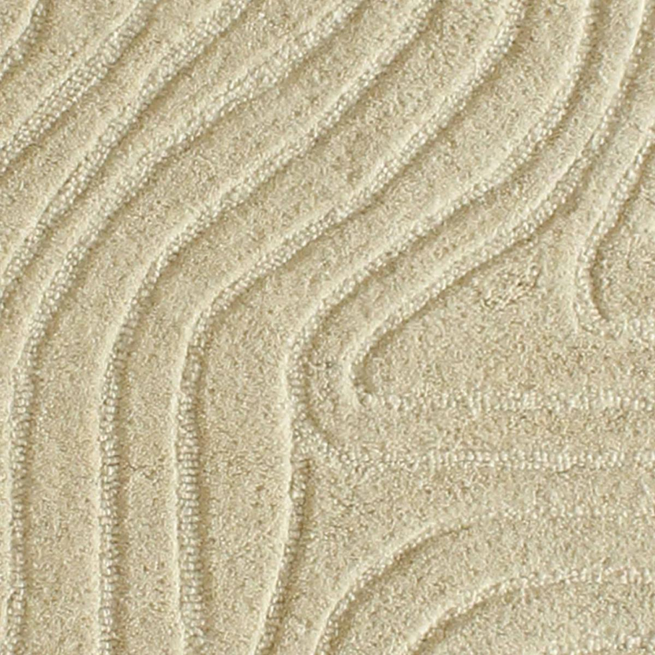 Tapis salon VYTA fait à la main en Laine, motif design ton sur ton