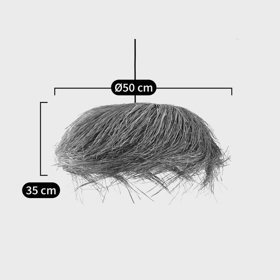 Suspension en fibres de panama Ø50 cm, Samaï