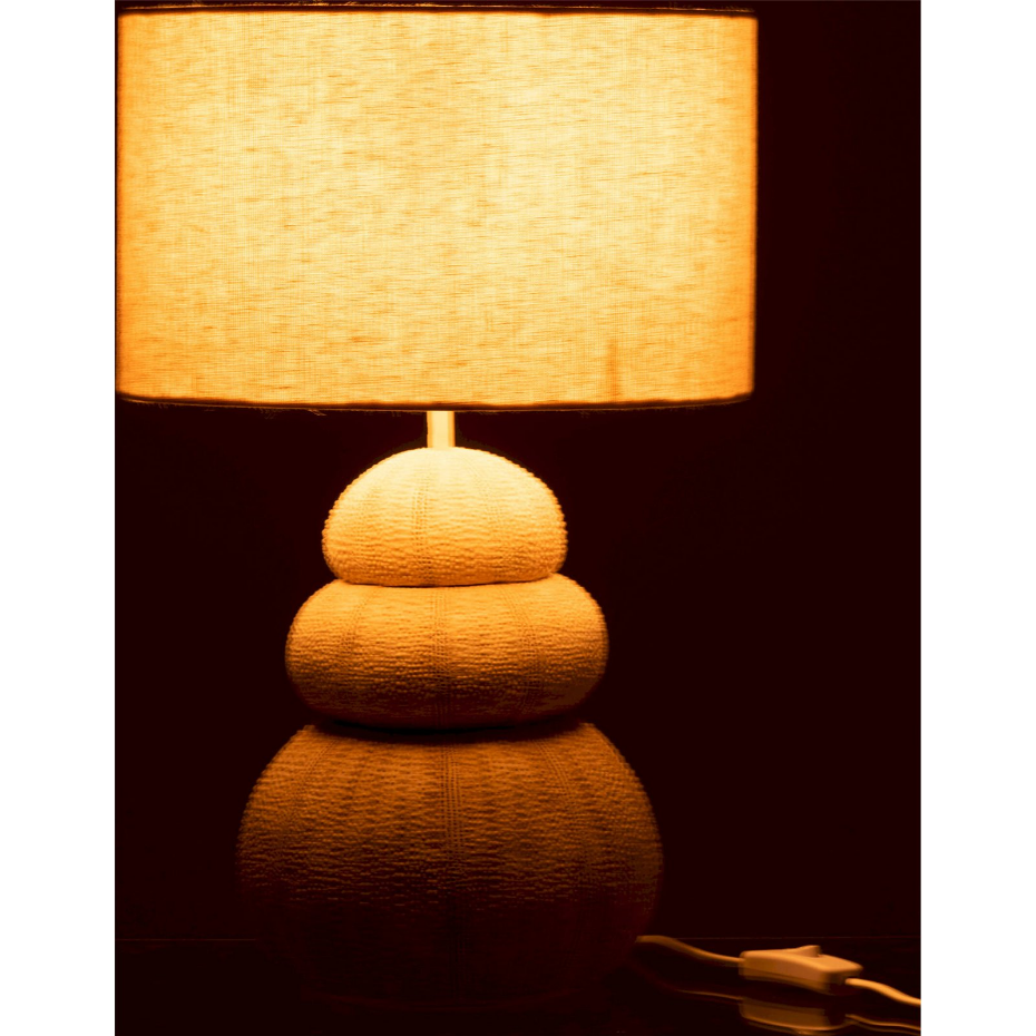 Lampe oursin en résine forme ronde