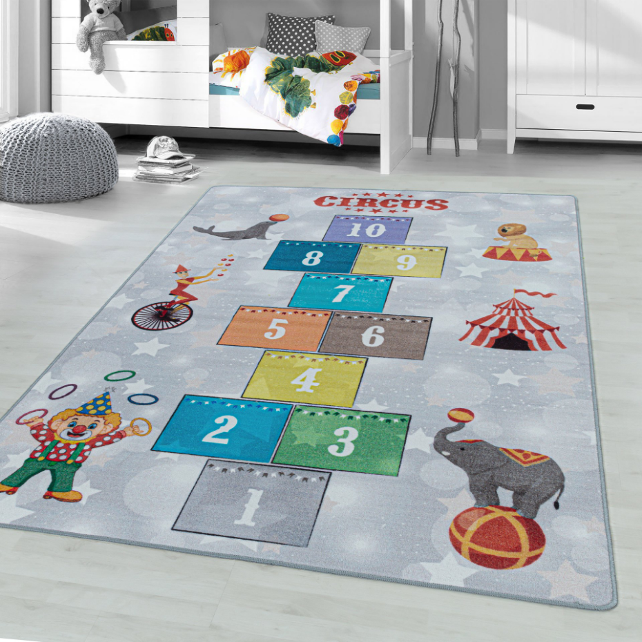 Tapis enfant marelle cirque PLAY