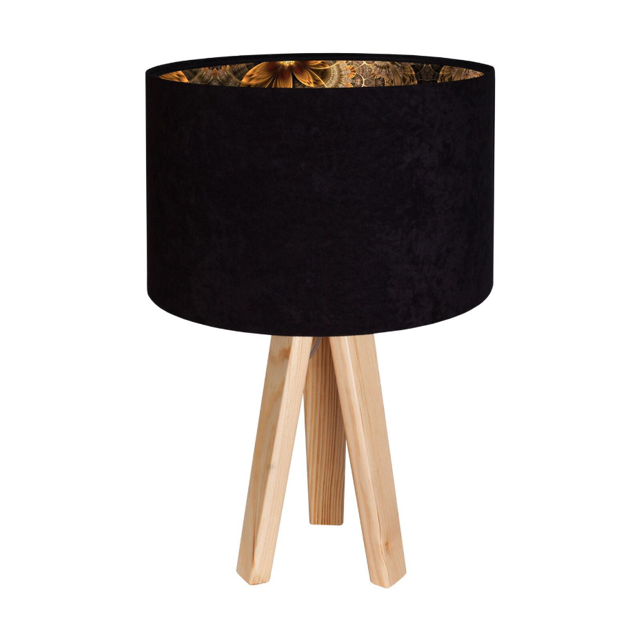 Lampe de chevet en bois et pvc intérieur décoratif Glamour