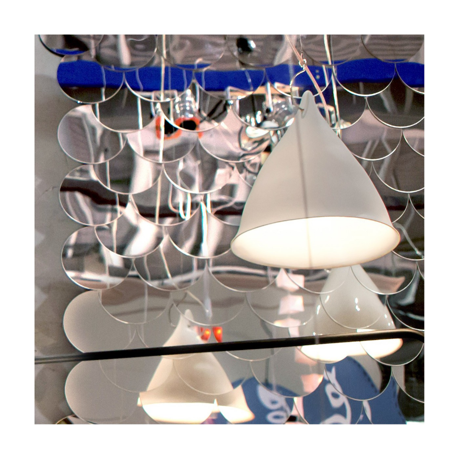 Lampe  suspendue en porcelaine Cornette