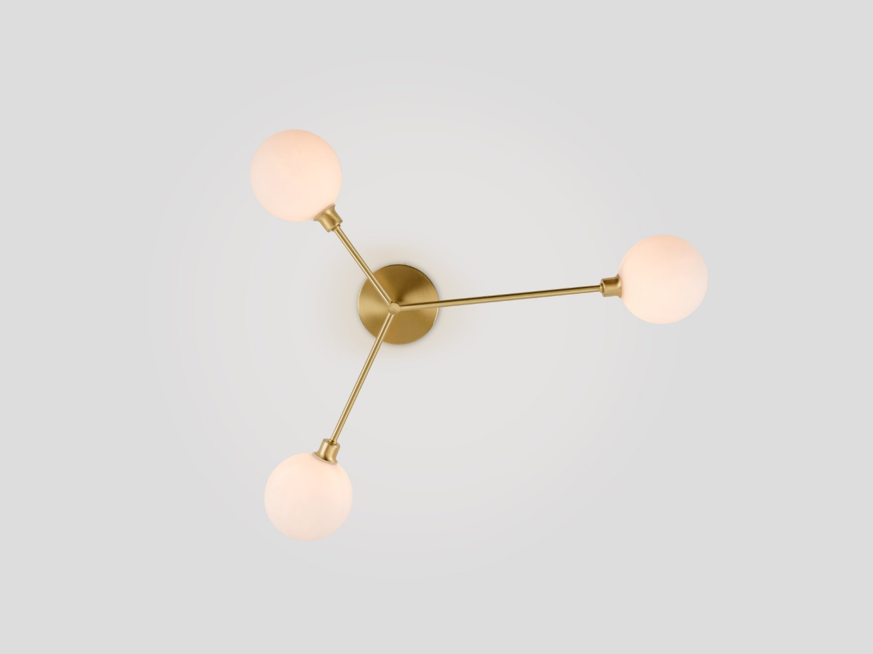 Plafonnier de 3 lampes