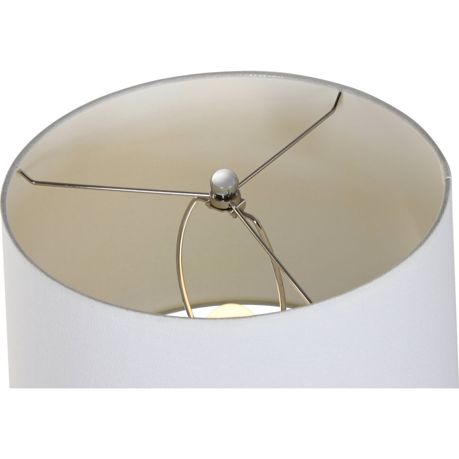 Lampadaire en métal et verre rond Moderno