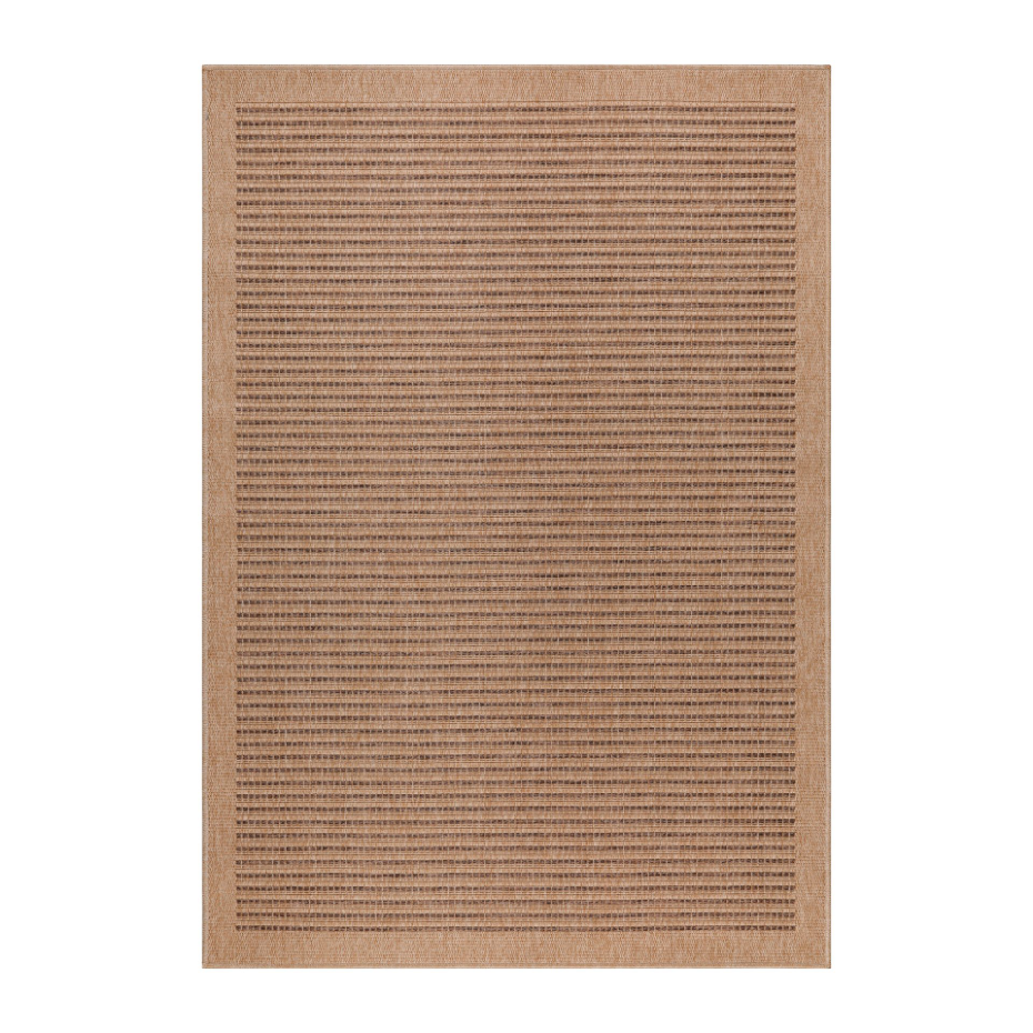 Tapis intérieur extérieur aspect jute à rayures DHAKA
