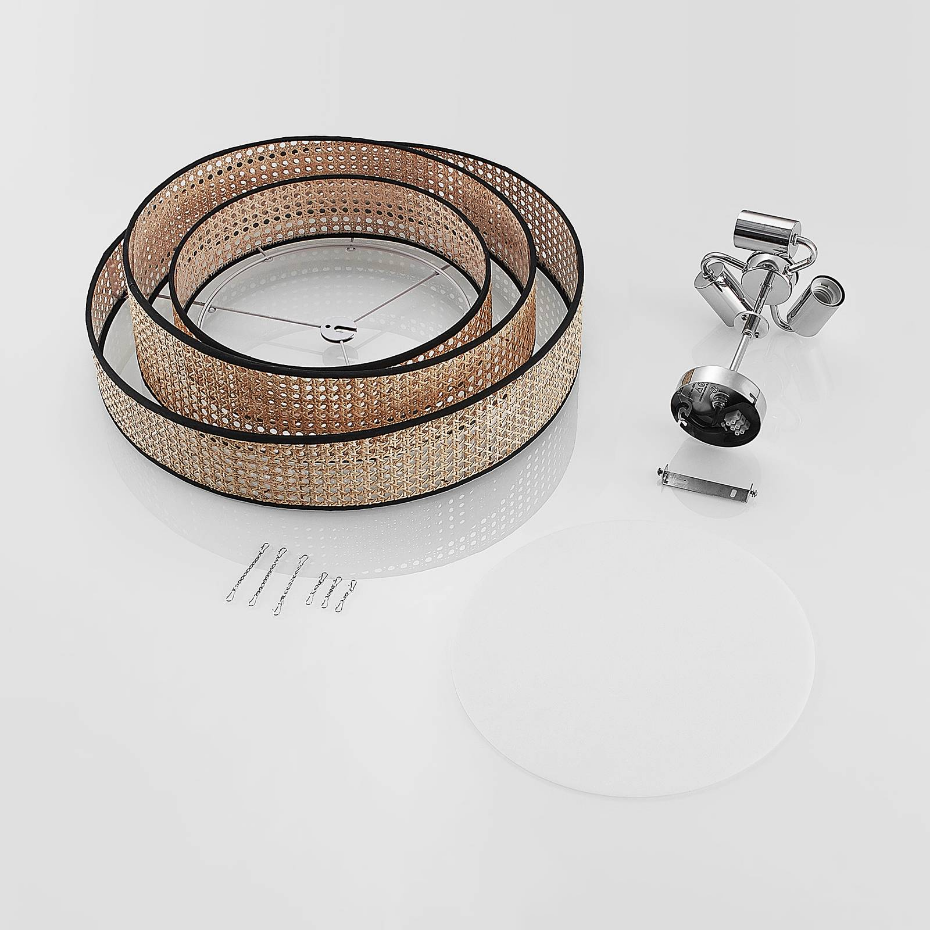Plafonnier en bambou moderne, Elowen