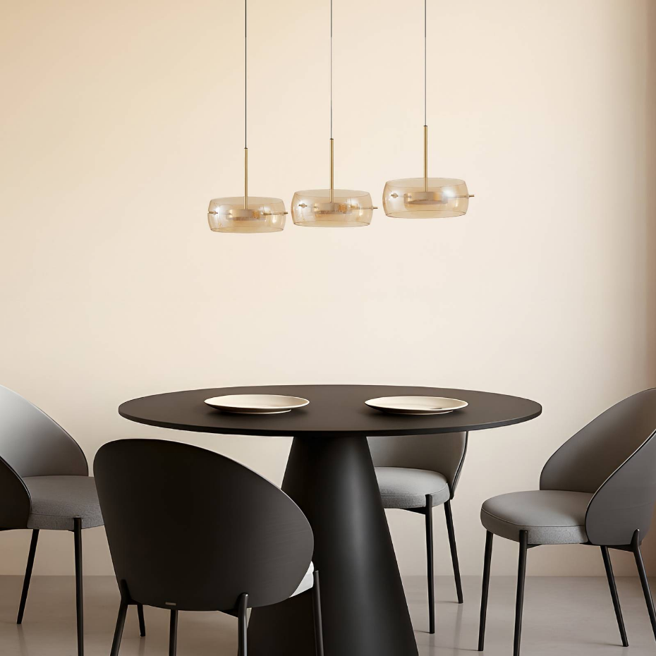 Suspension en verre moderneLED, Martis