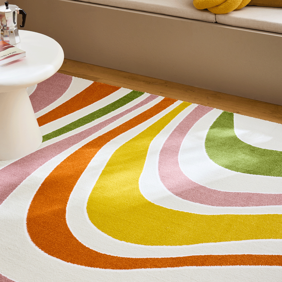 Tapis de salon motifs abstraits MEMPHIS