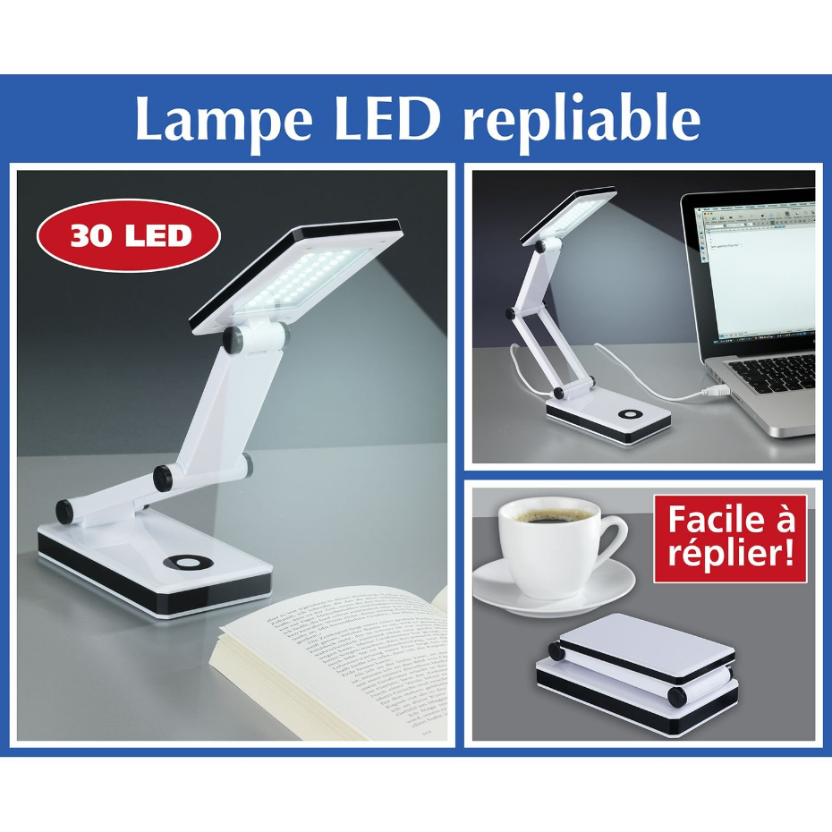 Lampe LED de bureau pliante Oka