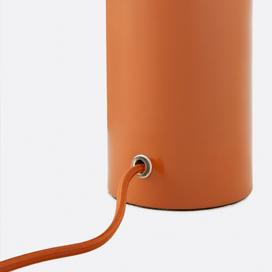 Lampe à poser métal fer et opaline H25,6 cm, Omer