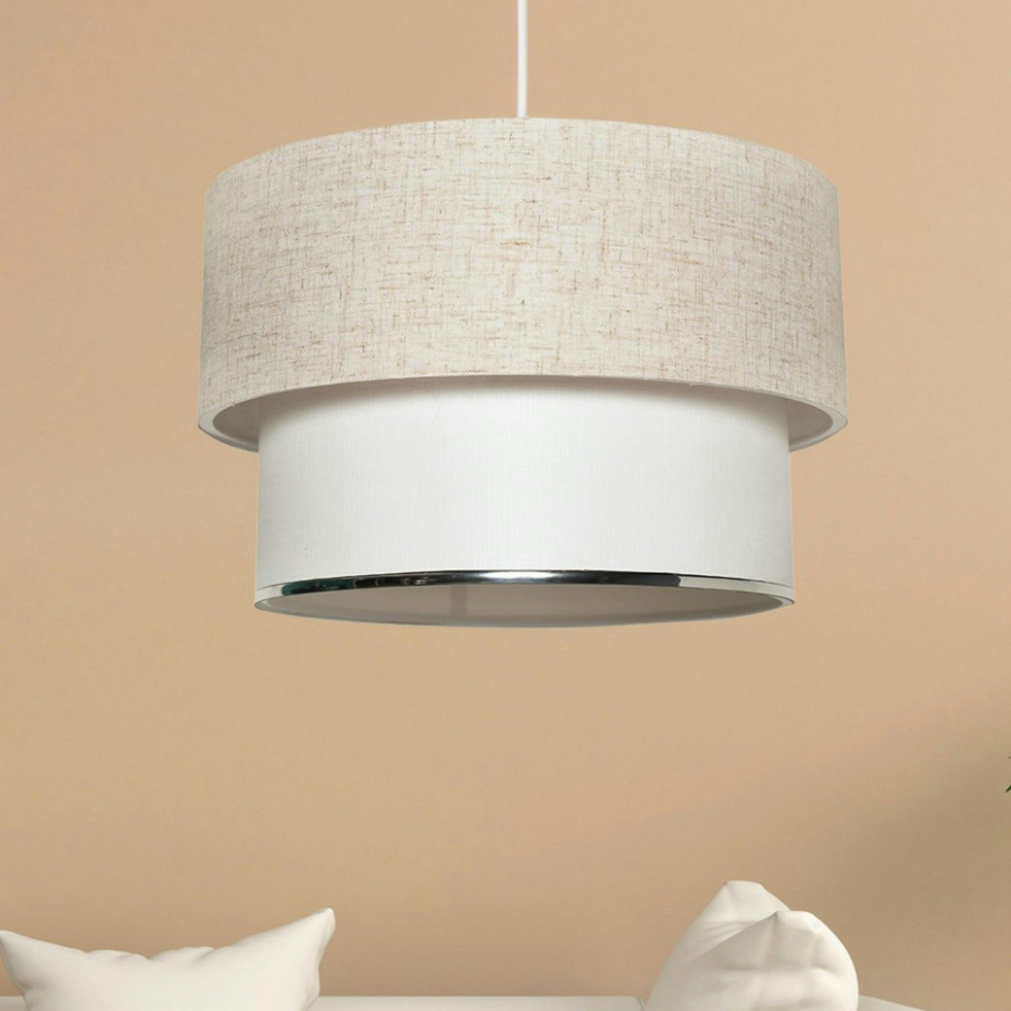 Suspension moderne - abat-jour en tissu ZURICH