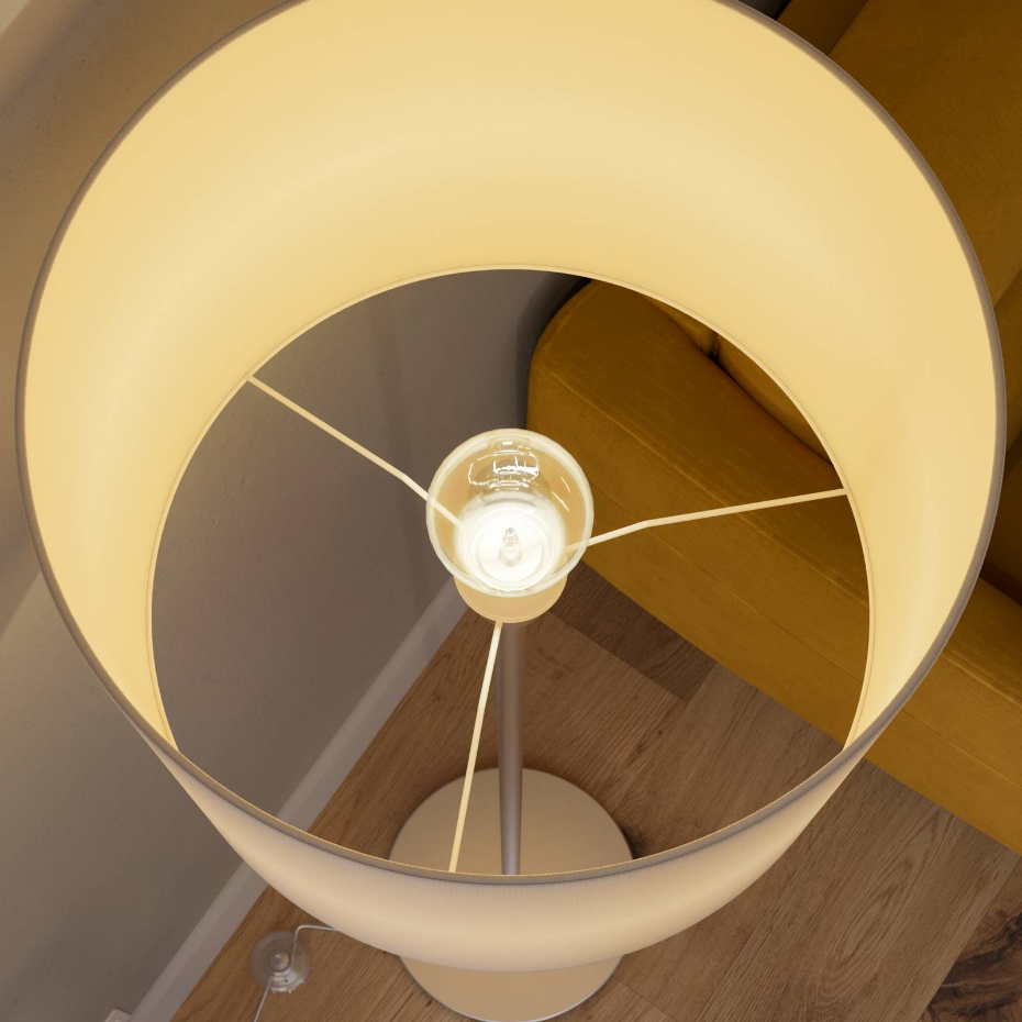 Lampadaire en textile moderne, Everly