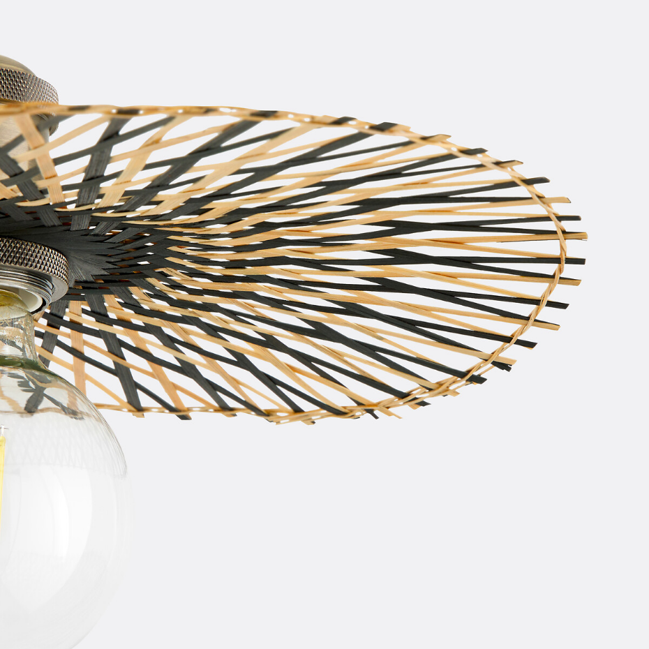 Suspension en bambou aérienne Ø30 cm, Ezia