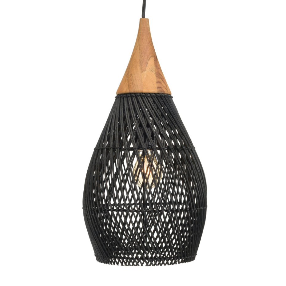Suspension goutte en rotin 25cm FOLELLI