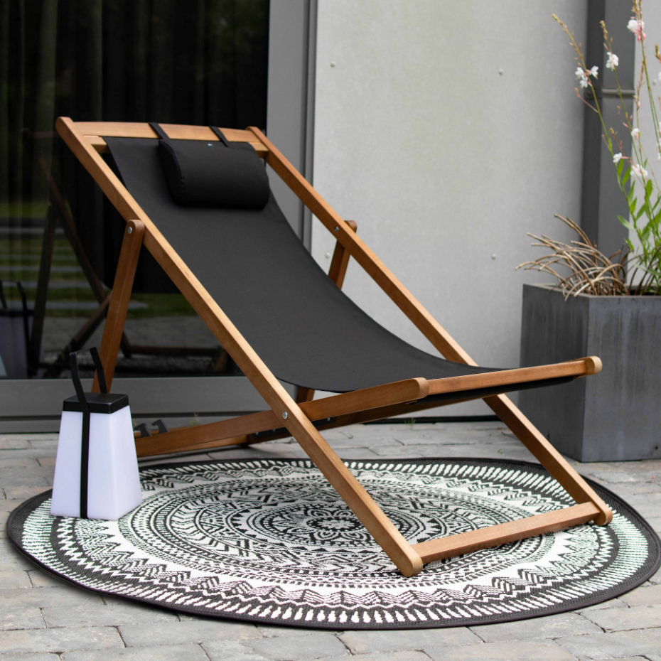 Tapis rond d'extérieur avec motif MANDALA