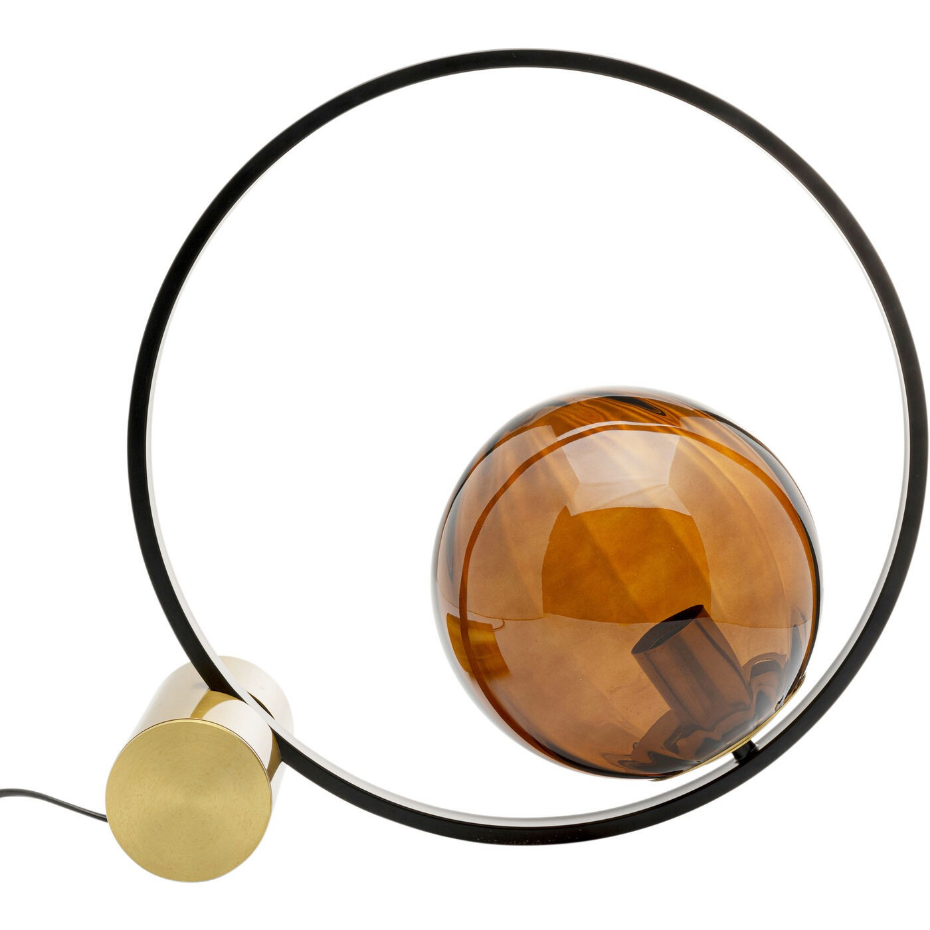Lampe en verre et acier, BALANCE CIRCLE