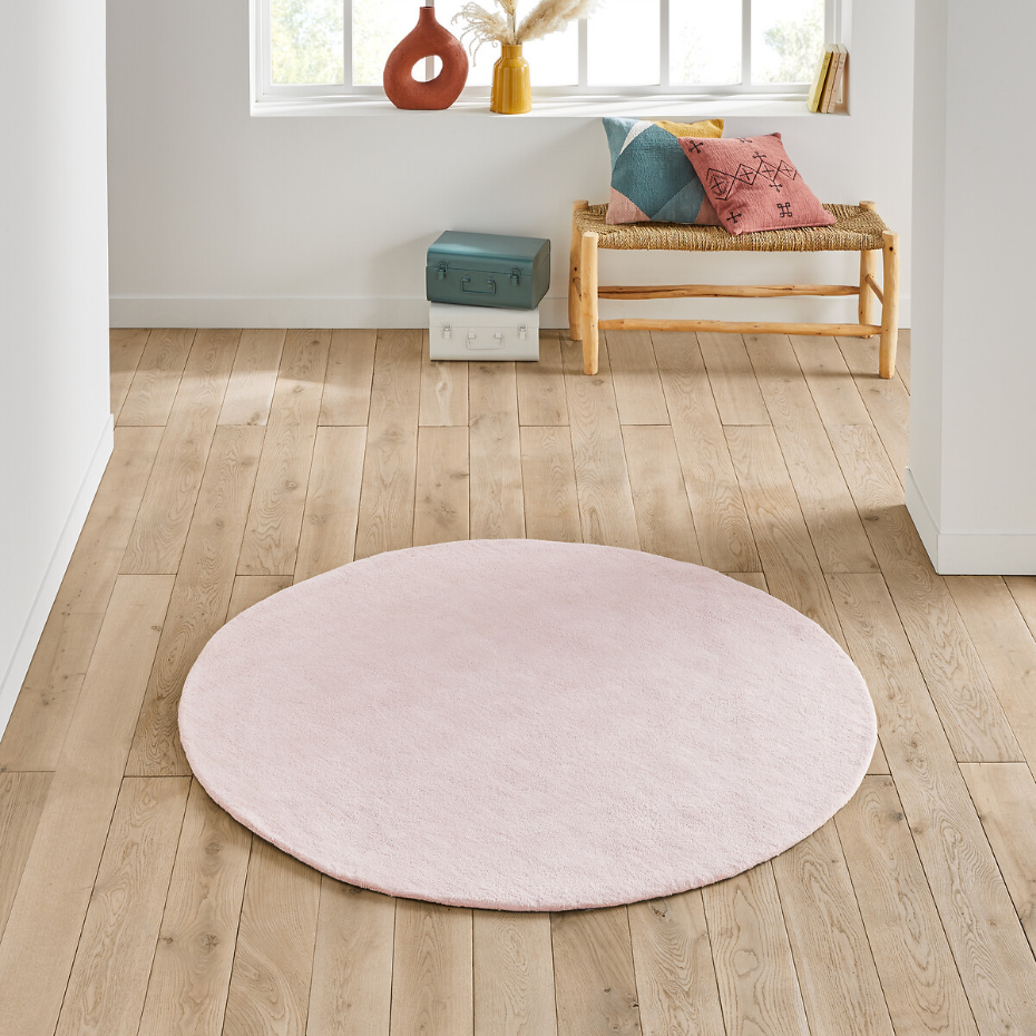 Tapis rond, coton tufté, Renzo, grand modèle
