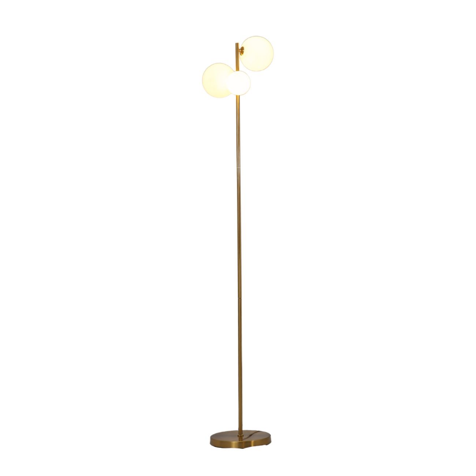 Lampadaire tendance laiton et verre - MELINDA
