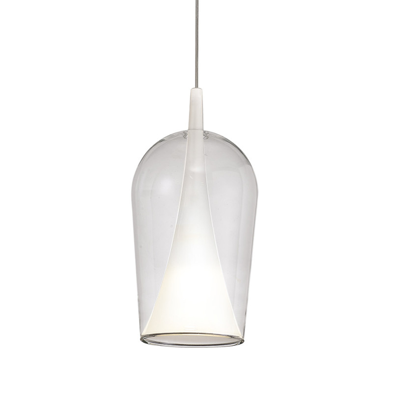 Suspension verre transparent Elsa