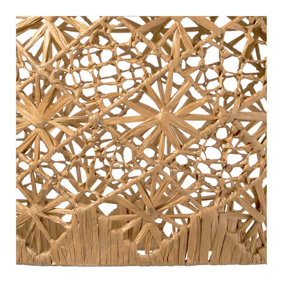 Suspension raphia naturel dia 48x51