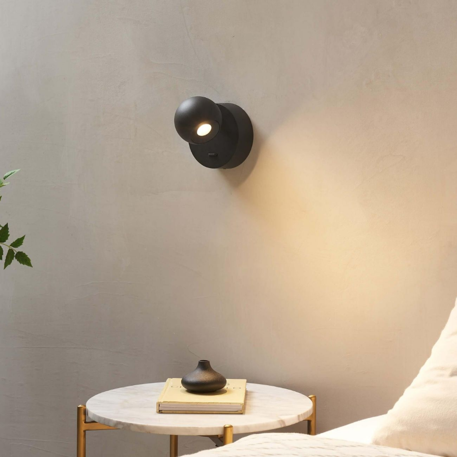 Liseuse murale compacte LED intégrée - LOËN