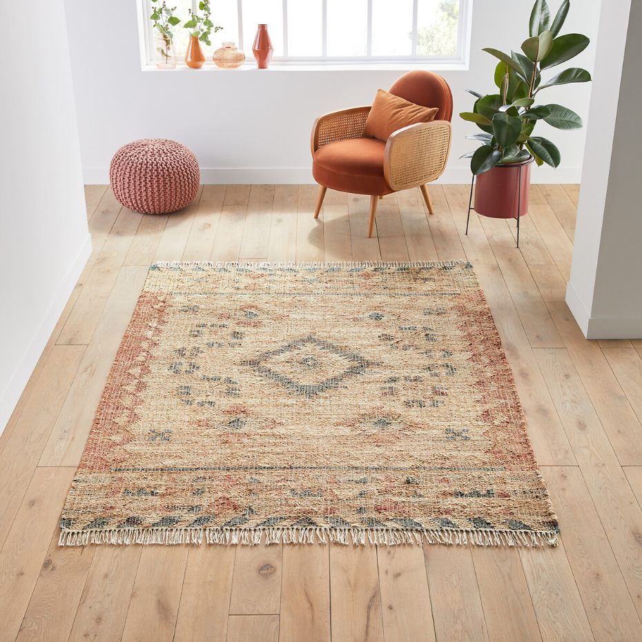 Tapis kilim effet used, Navaja