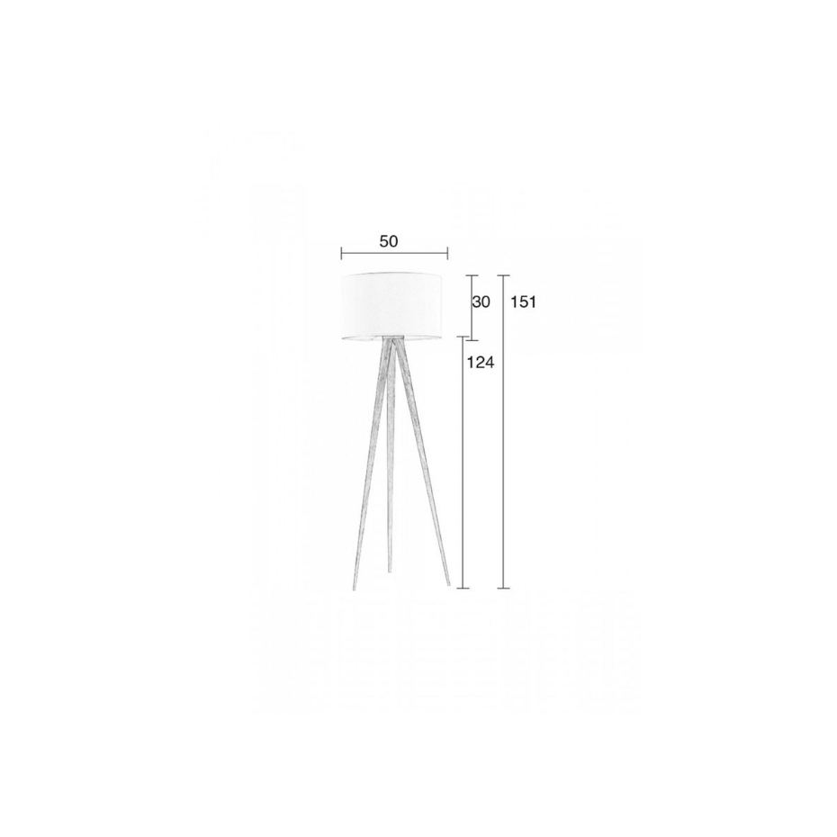 Lampadaire design en bois scandinave, TRIPOD WOOD